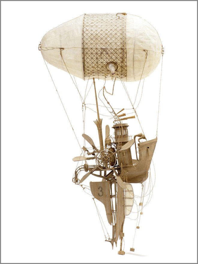 The Captain, another cardboard project from Australian artist Daniel Agdag and his Steampunk work