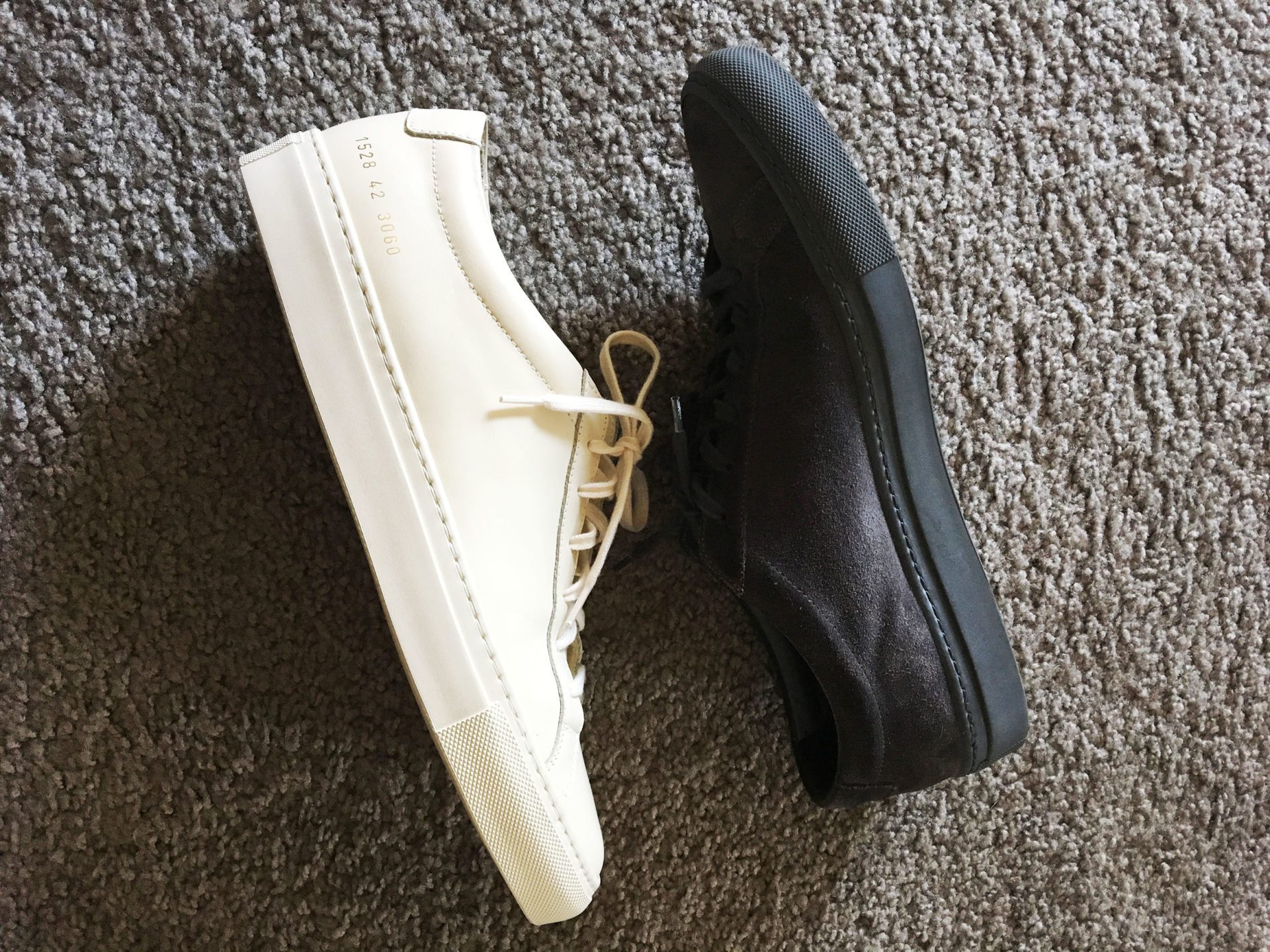 Suede or leather Common Projects Sneakers, it's a hard pick