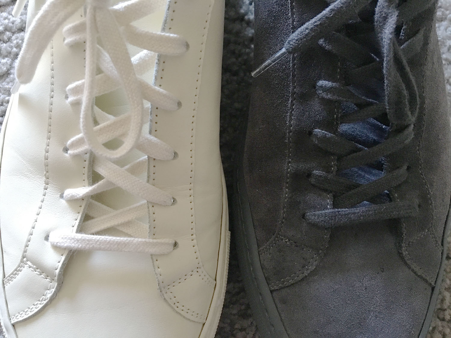 Suede or leather Common Projects Sneakers, both are good options