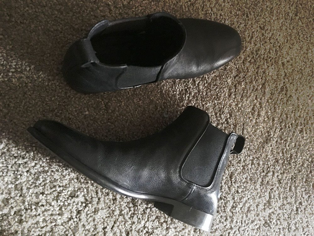 Vince Chelsea Boot Review Side Angle, comfortable black leather 