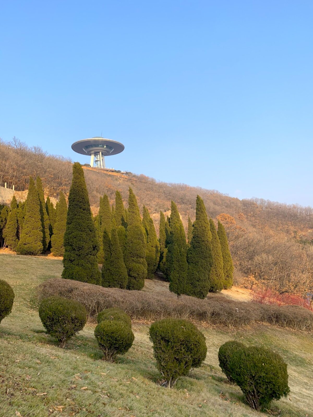 UFO Tower in Dalian in the distance