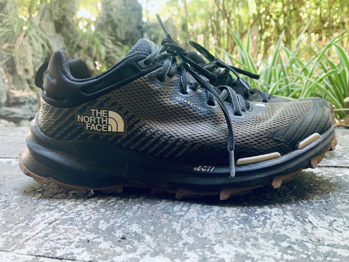 Side view of the North Face Vectiv Lightweights, North Face Vectiv Futurelight, men's footwear review