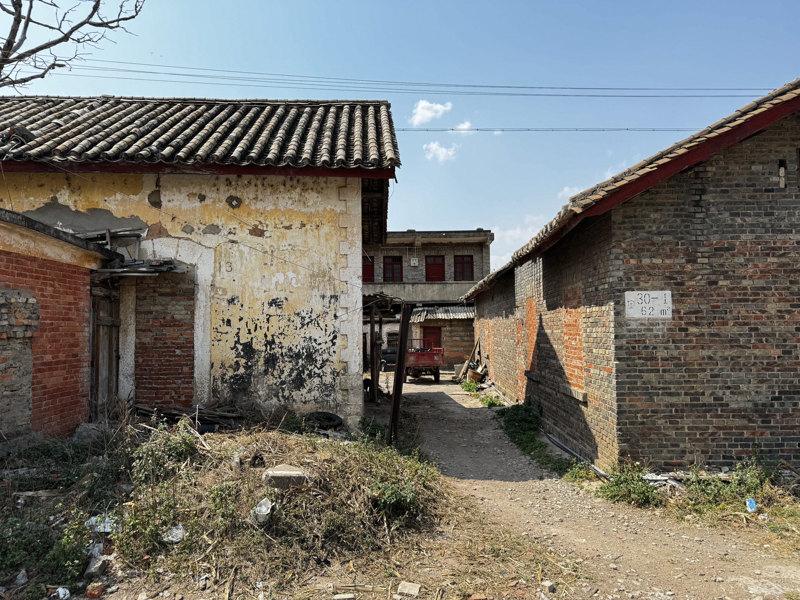 Remnants of former French buildings in Xiaolongtan Village, in Honghe Prefecture, Yunnan