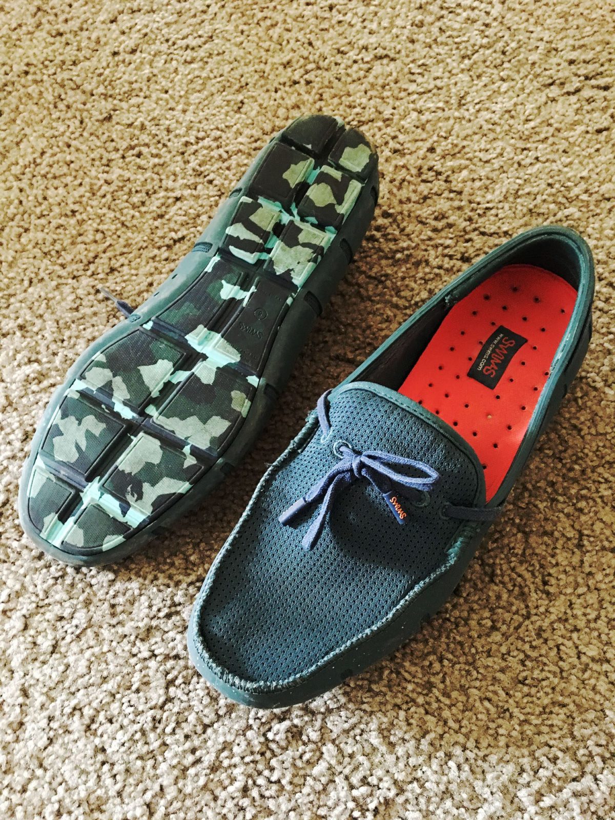 My own pair of Camo men's SWIMS shoes