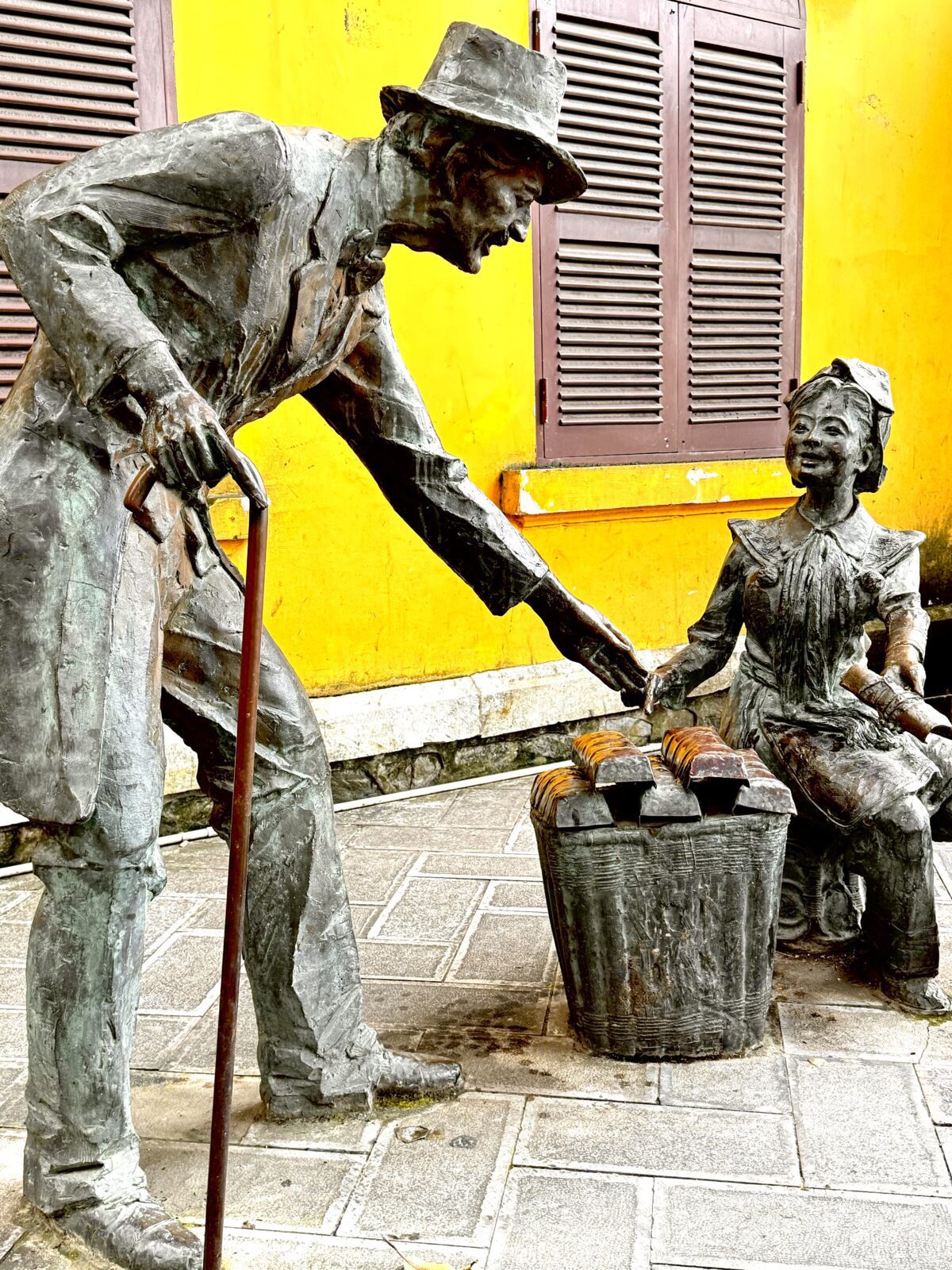 Each statue tells the story of Hekou and some of the food that the city is known for