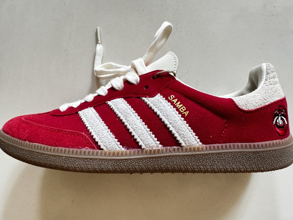 side view of the Adidas samba OG Talchaum, part of the adidas Samba footwear review