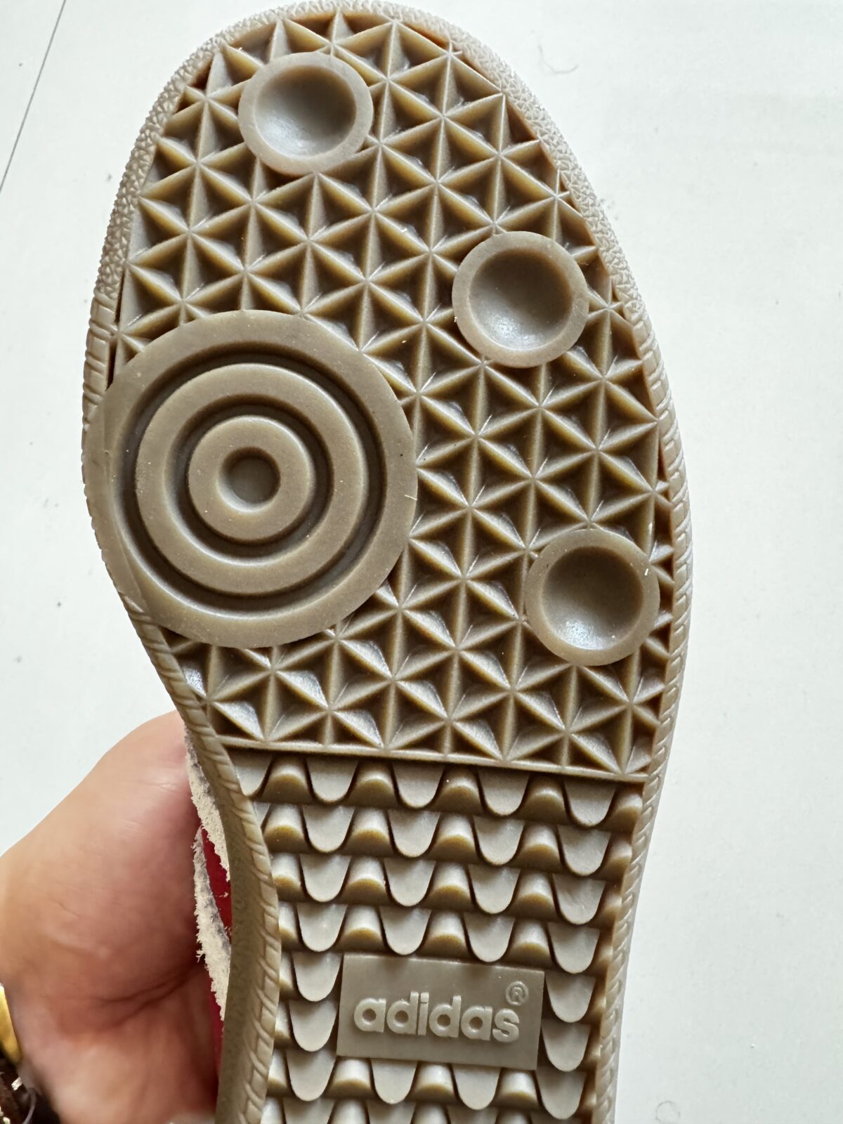 Bottom sole of the Adidas samba OG Talchaum
