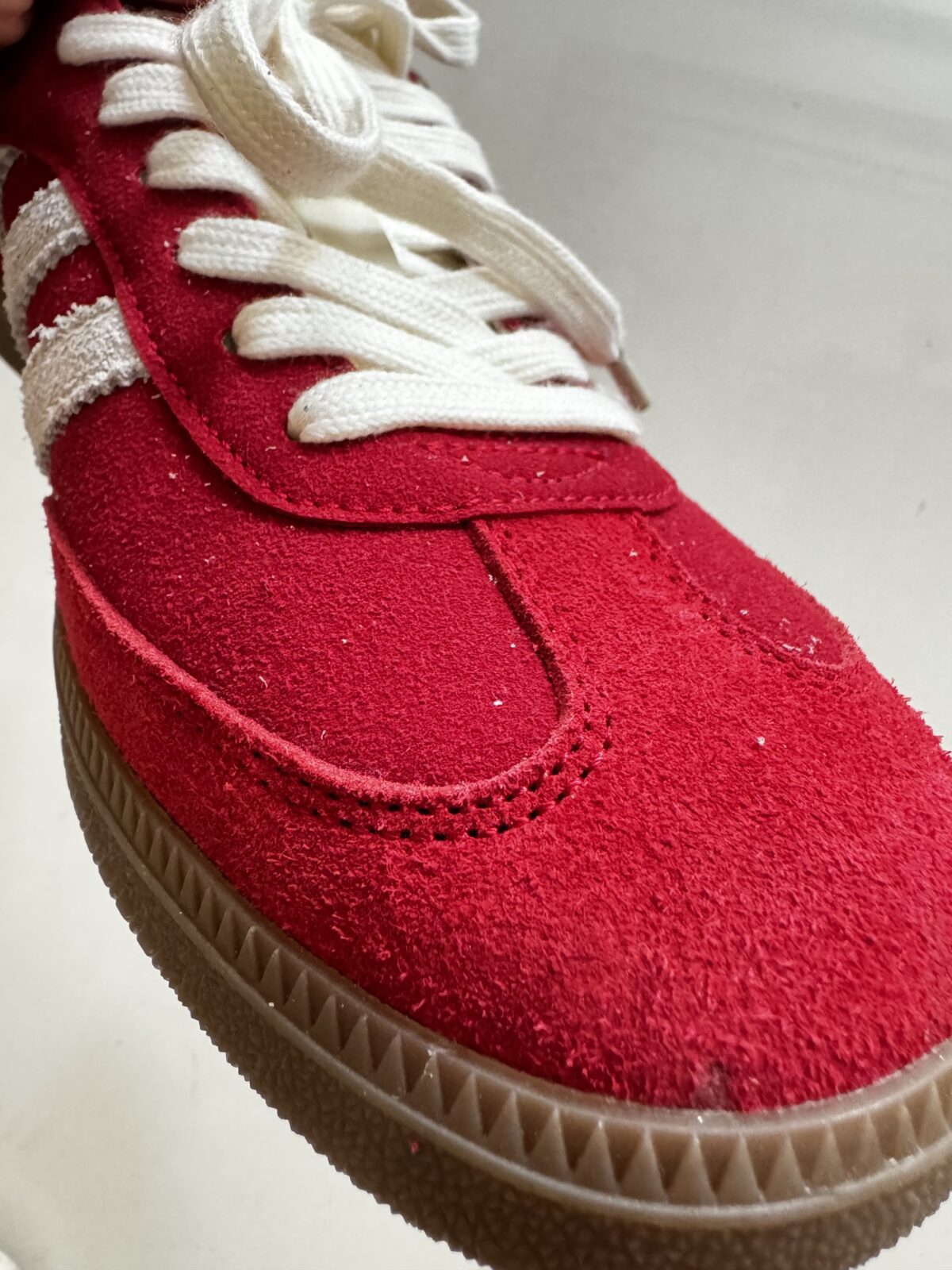 Toebox area of the adidas Samba OG Talchaum sneaker