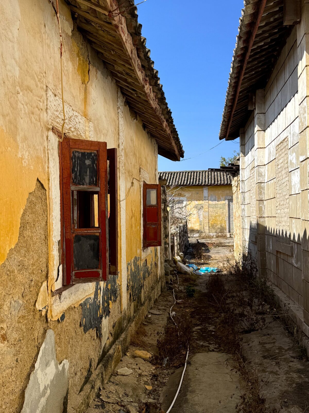 Old colonial French buildings are common occurrence along the Yunnan-Vietnam Railway
