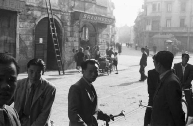Chinese immigrants in Milan Via Sarpi area in the 1940's
