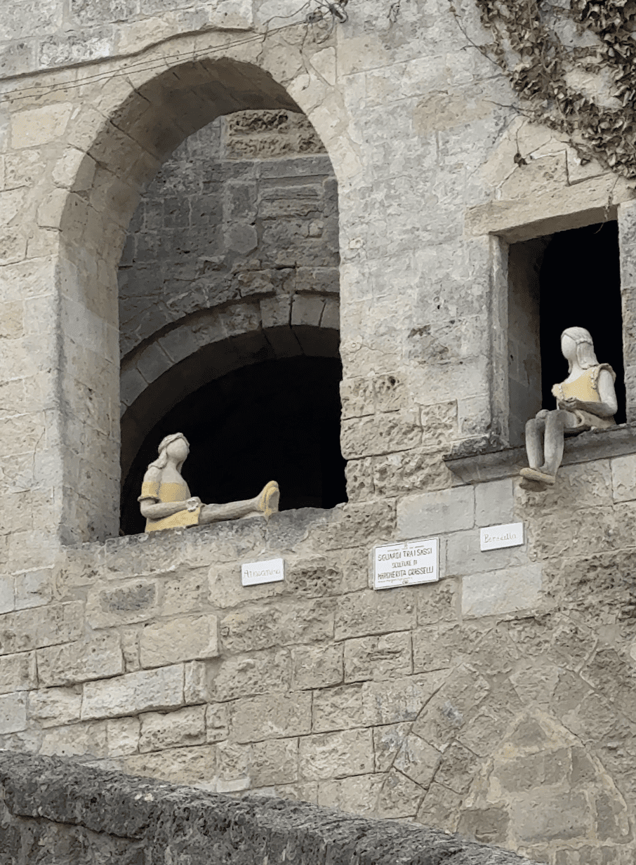 Wooden figures in Matera